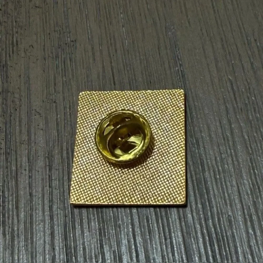 Safety Begins with Me Peoria Illinois IL Red Enamel Lapel Pin